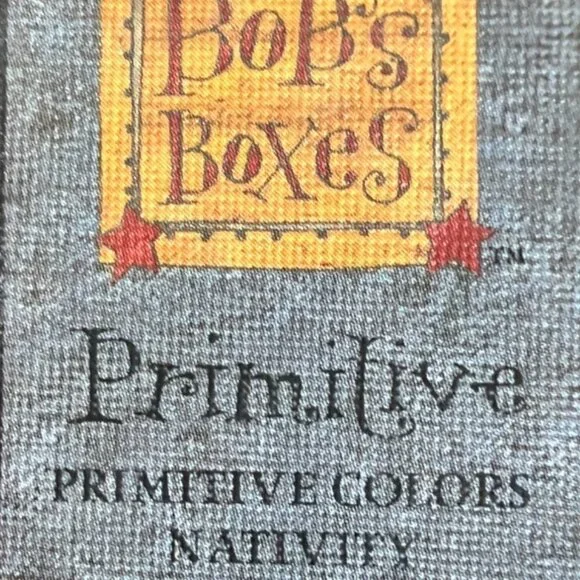 Vtg BOB'S BOXES Primitive Colors Nativity 3 Folk Art NESTING BOXES Angel, Dove - Picture 16 of 16